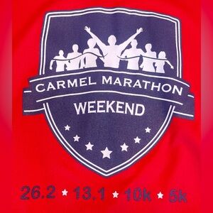 Carmel Half Marathon Weekend Indiana Running Walking Red Large Unisex Shirt